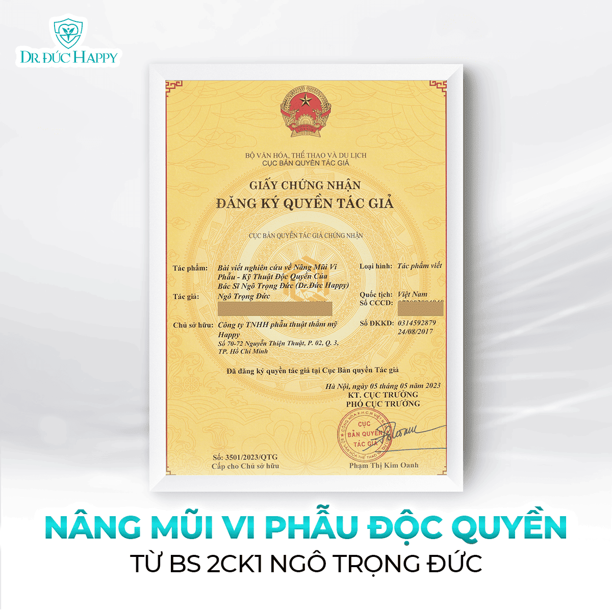 Ứng Dụng Kỹ Thuật Nâng Mũi Dr.Đức Happy 2 Ngày Tháo Nẹp Trong Phẫu Thuật Nâng Mũi 1 nâng mũi vi phẫu độc quyền
